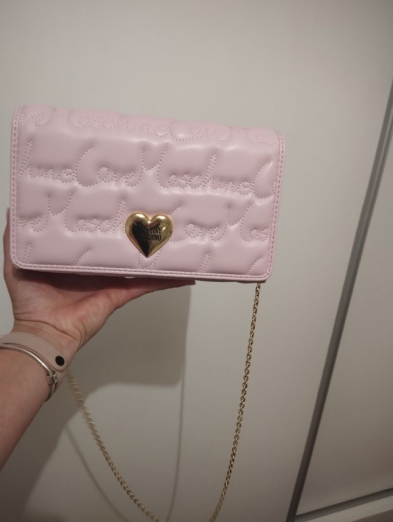 Mala a tiracolo/ ombro love Moschino lilás