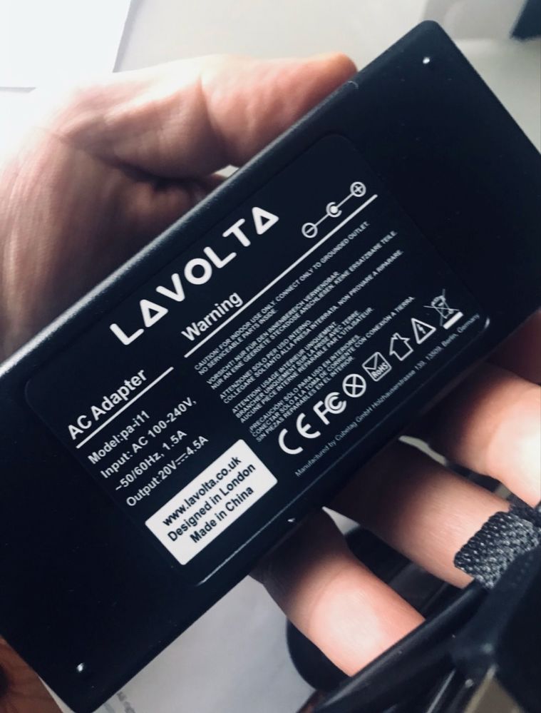 Lavolta AC Adapter. Ładowarka. Model Pa-i11