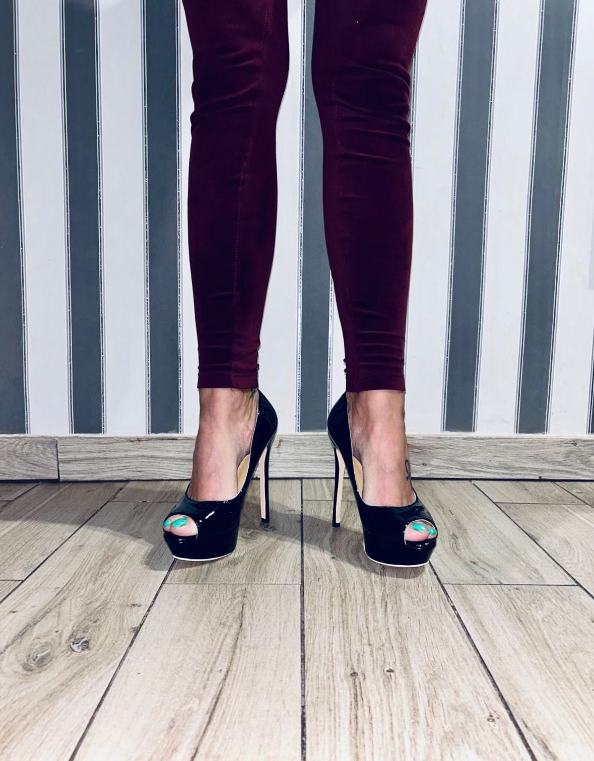 241/ ODRĘKI 43 Czółenka szpilki męskie Trans Crossdress czarne 36-48EU