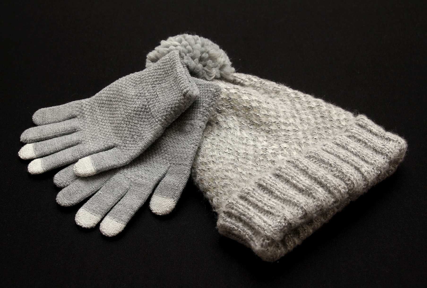 Набір дитяча шапка рукавички C&C California перчатки рукавицы детские