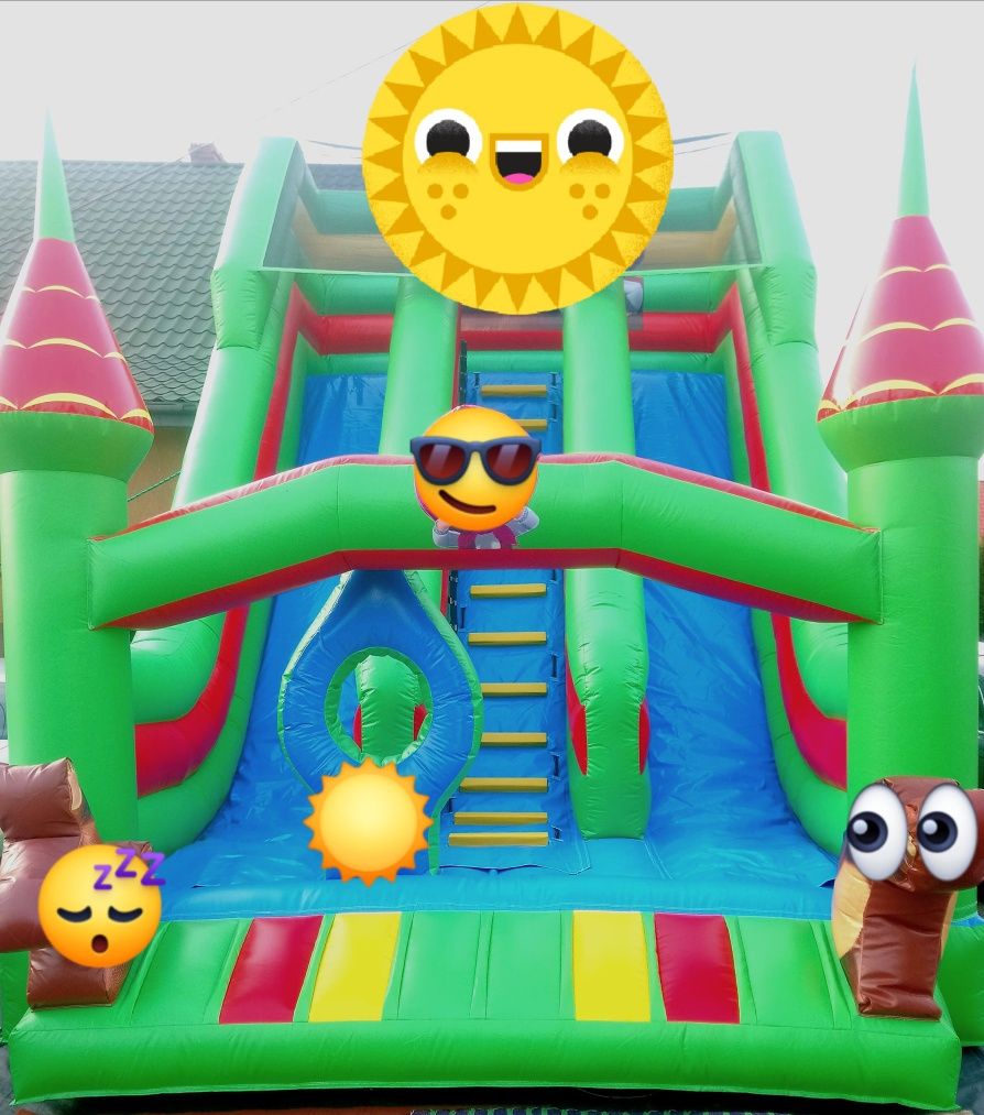Wynajem dmuchańce piana party zjeżdżalnie Miś 2,6m animacje wodny