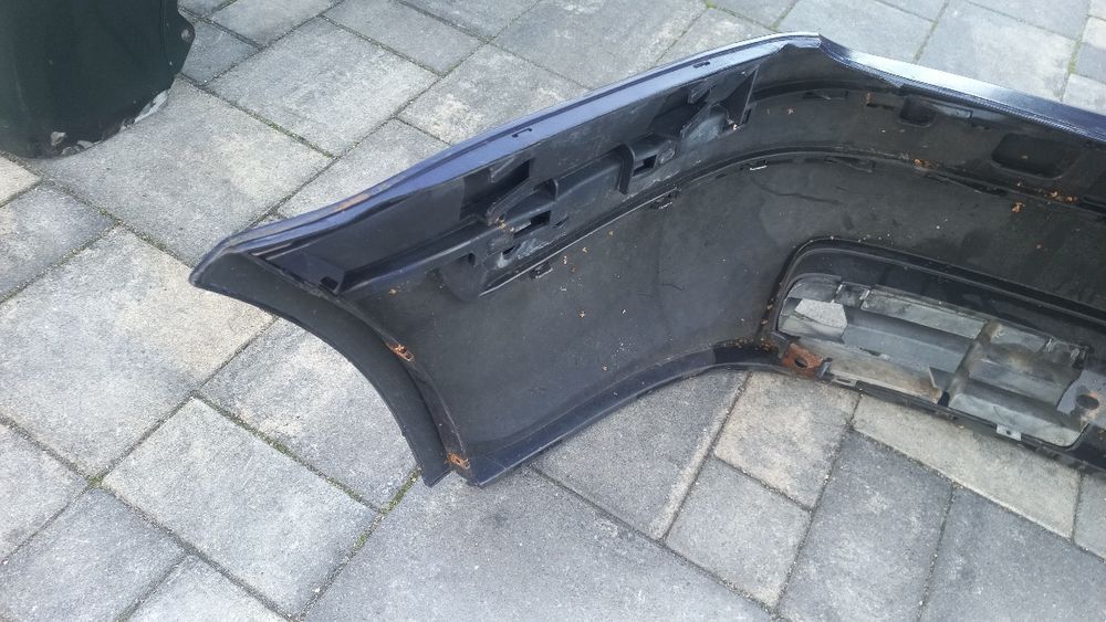 Vw golf 4 iv zderzak przód przedni granatowy lb5n spryski spryskiwacze