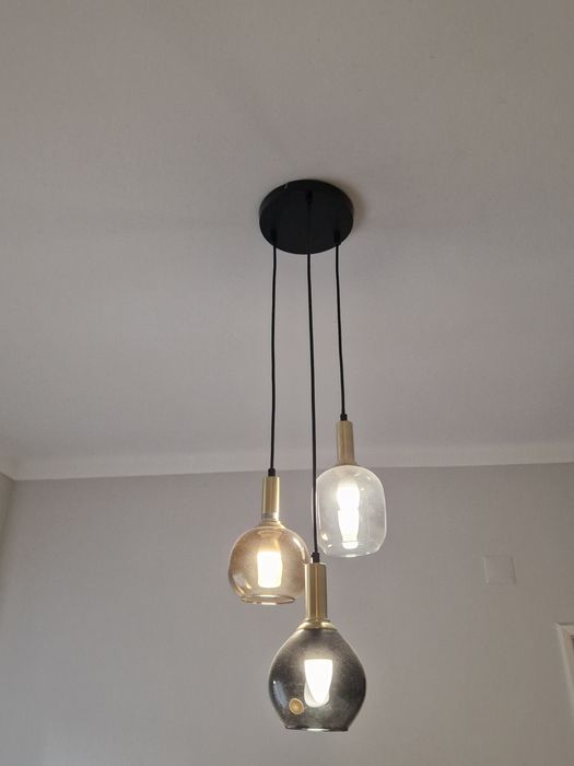 Candeeiro de teto 3 abajures Maison du Monde