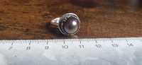 pierścionek srebro perła