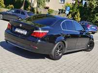 BMW Seria 5 LIFT * Czarny Sedan * 2.0d 177KM * 2008r * Skóra * Nawigacja GPS *