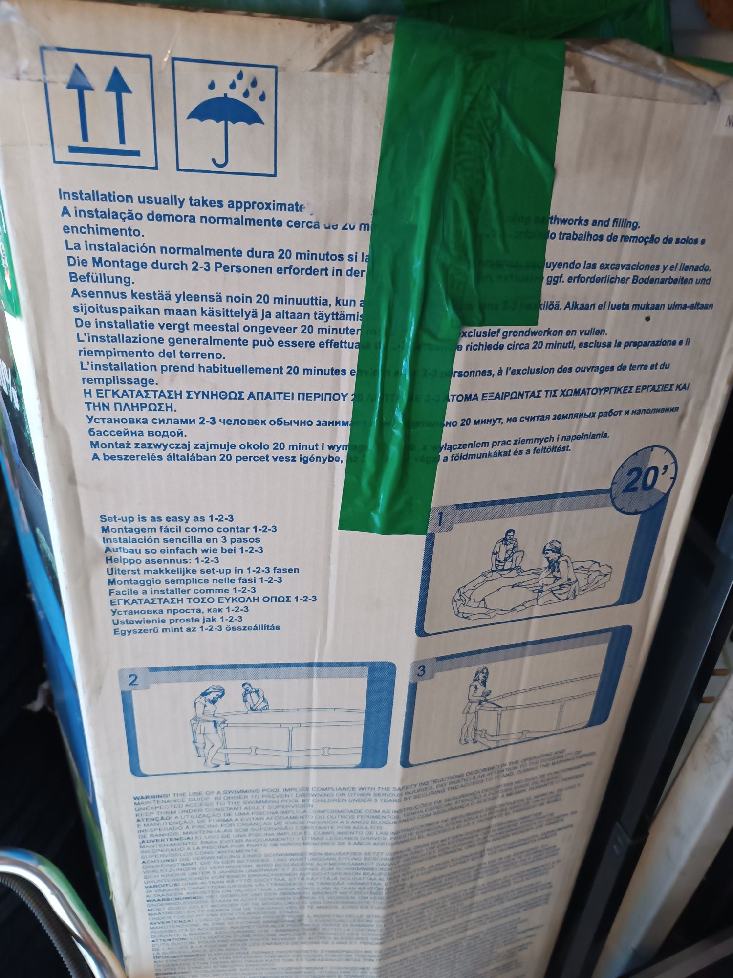 Bestway steel pro max basen stelażowy 4,57 x 1,22 cm pompa drabinka
