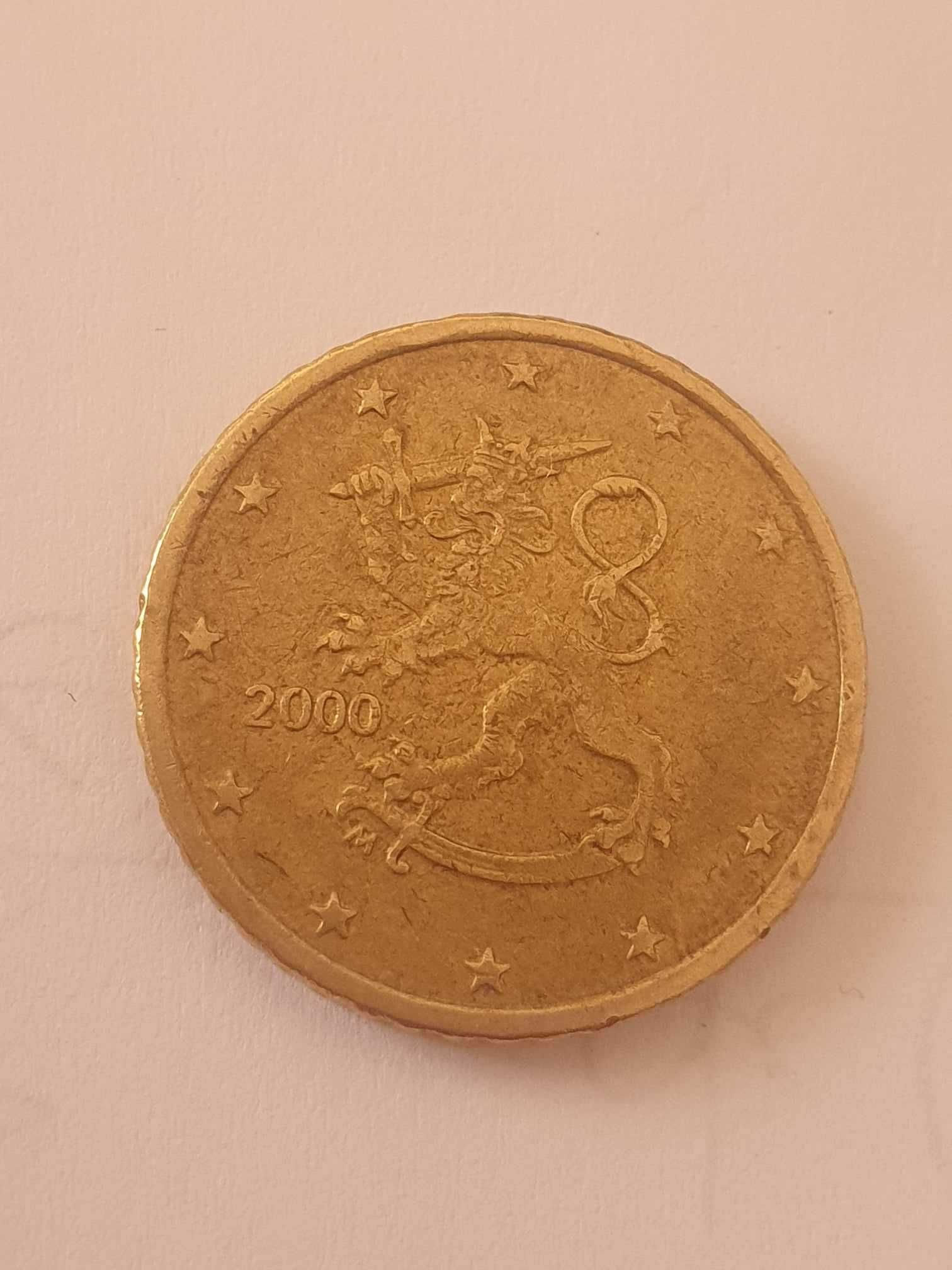 50 cêntimos Finlândia ano 2000