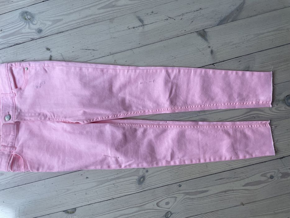 Denim Co różowe jeansy skinny 140