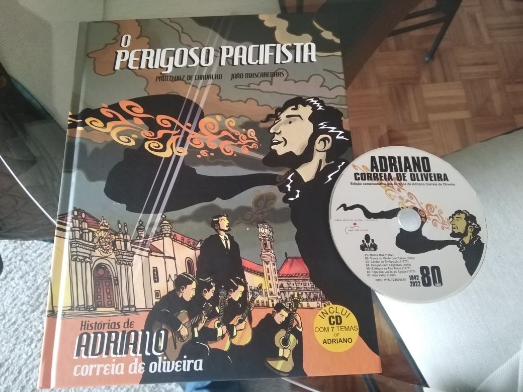 Histórias de Adriano Correia de Oliveira +CD músicas, novo, portes inc