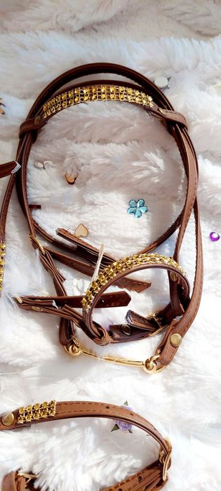 Ogłowie ,napierśnik ,wodze dla hobby horse