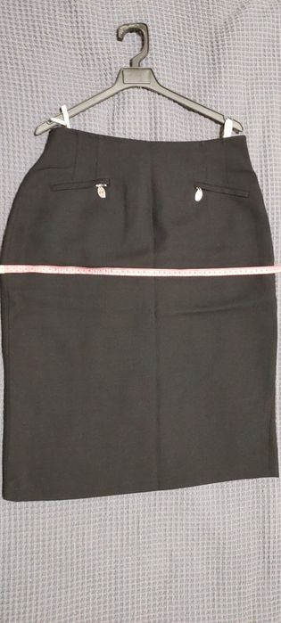 Чорна спідниця, офісна, юбка розмір 40
