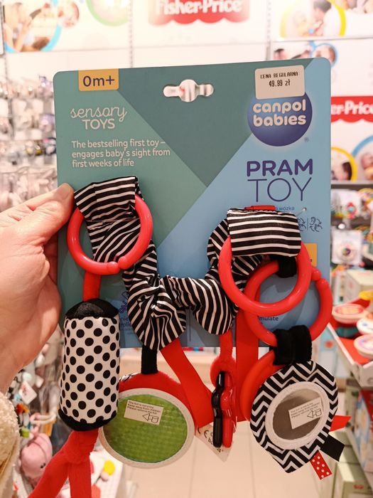 Zawieszka do wózka, grzechotka, zabawka dla niemowląt