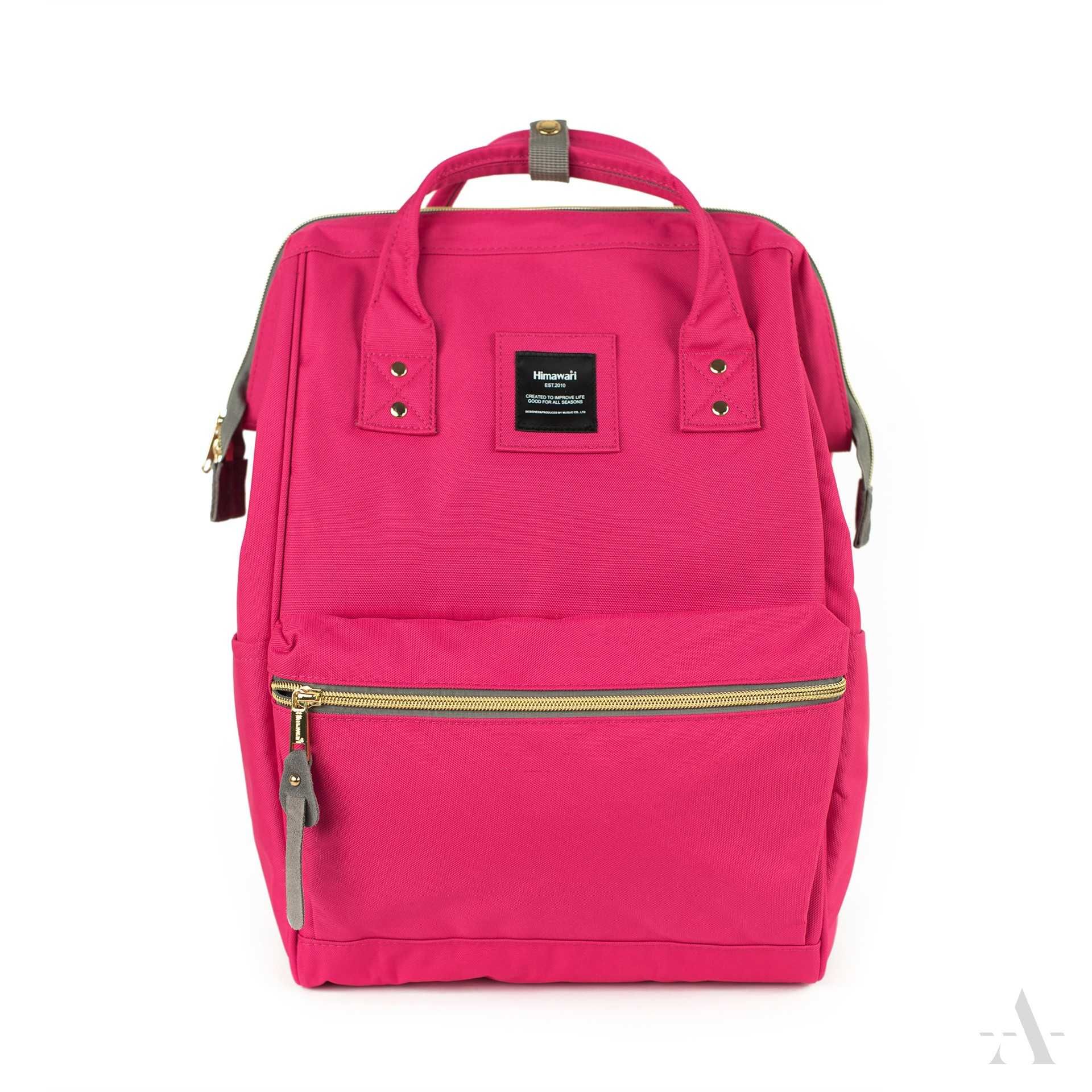 Różowy plecak Himawari szkolny z USB