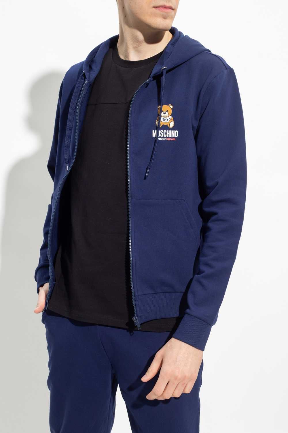 MOSCHINO markowa męska bluza NOWOŚĆ NERO MIŚ Nowa