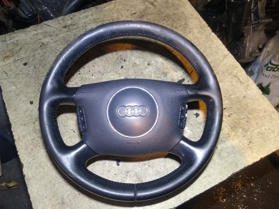 Kierownica multifunkcja airbag audi a3 8p a4 b6 oryginał komplet skóra