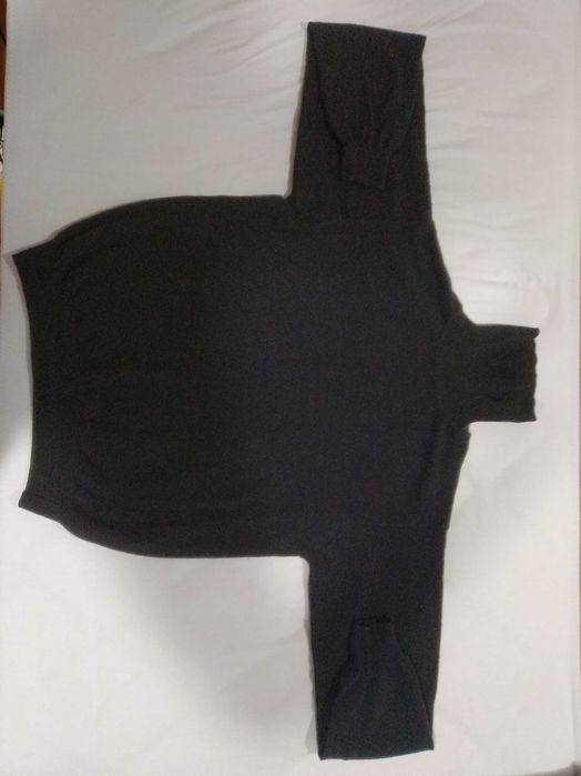 Camisola Gola Alta da Springfiled (cor: Preto) - Lã (Wool) - Tamanho L