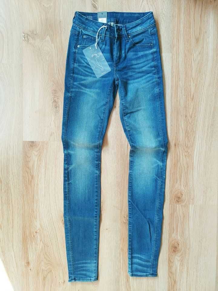 Calças de ganga G-STAR RAW 3301 High Skinny NOVAS! tamanho 23W 32L