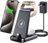 Super szybka stacja ładująca 30 W do iPhone 16/15/Plus/Pro/Max, 3 w 1