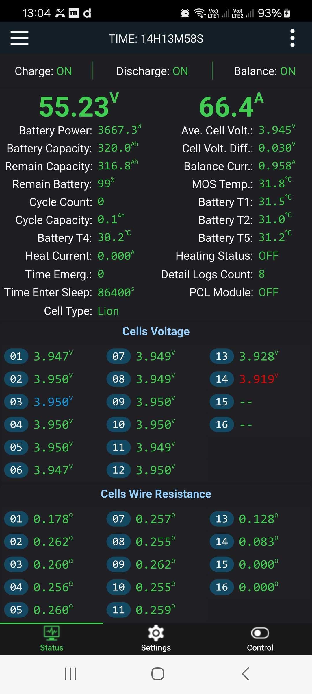 Magazyn energii akumulator Deye 48V 58V 320ah 18KWH
