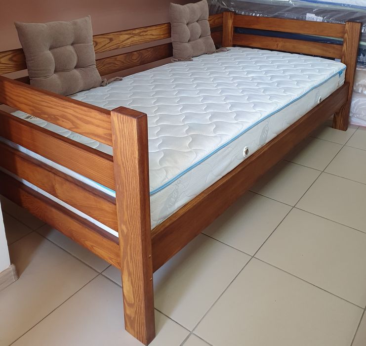 Ліжко дерев'яне,односпальне,ясен,90/200;80/190,120/200