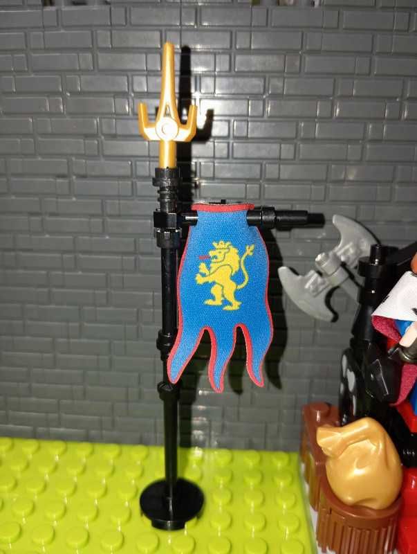 Zestaw Moc Tron Królewski Crusaders Knights +4 Figurki jak LEGO Castle