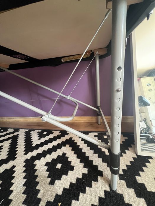 Leżanka/ stół do tatuażu/ masażu KWADRON - aluminium