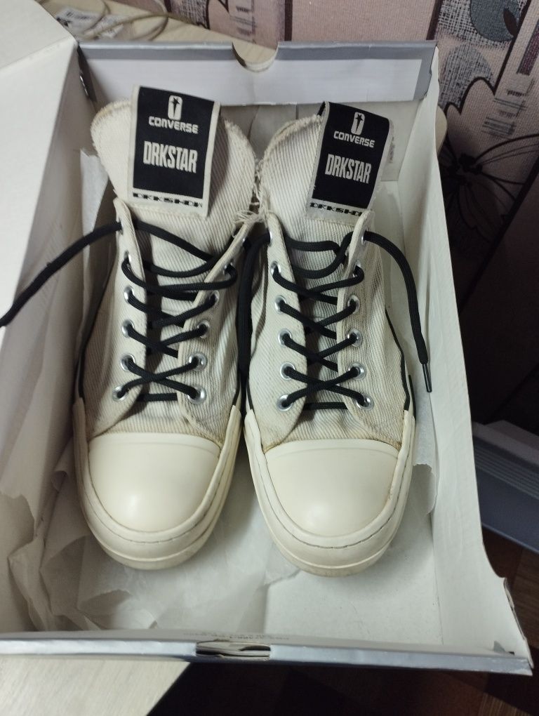 Кеди Rick Owens x Converse DRKSTAR