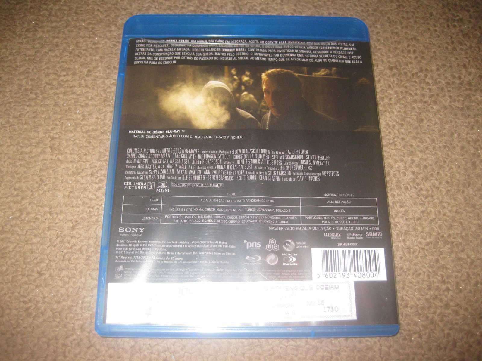 Blu-Ray "Os Homens que Odeiam as Mulheres" com Daniel Craig