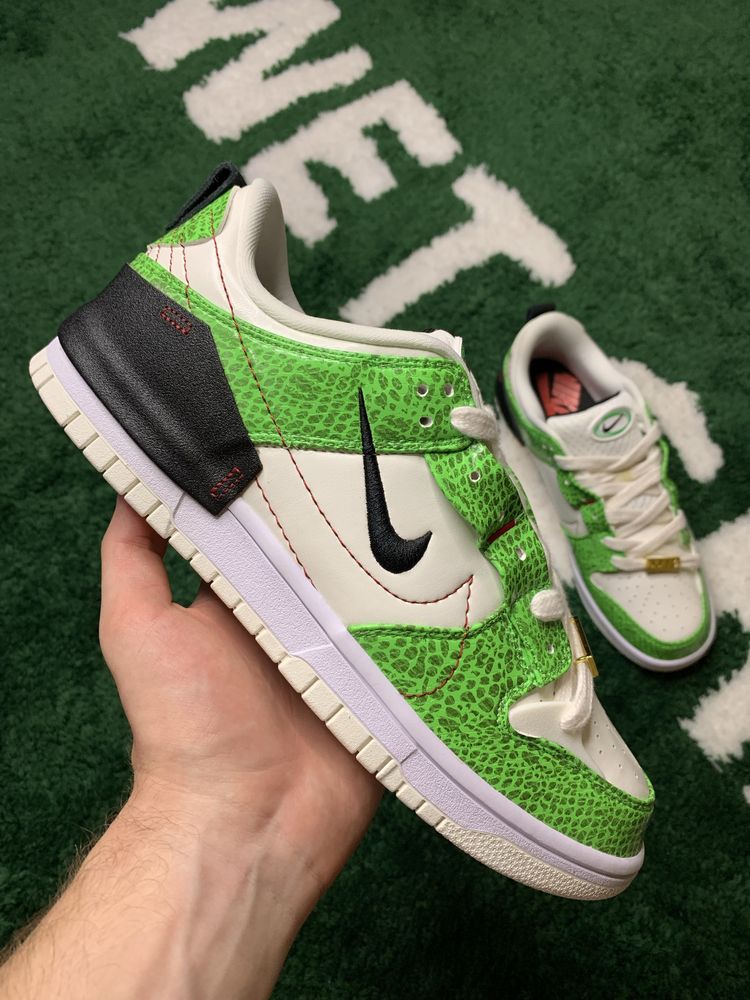 Оригінал Nike Dunk Low Disrupt 2 Green Snakeskin | Нові | Розмір 43
