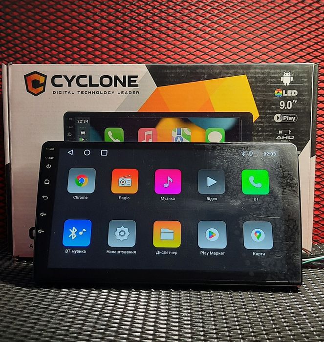 Автомагнітола Cyclone C9 CPL Universal Carplay 2/32