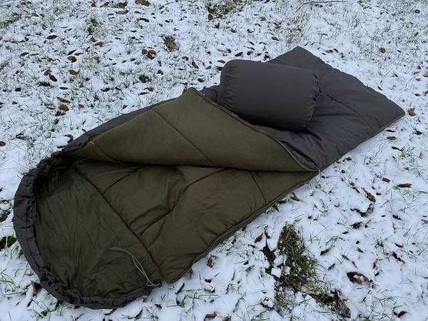 Спальный мешок тактический зимний теплый с капюшоном, спальник