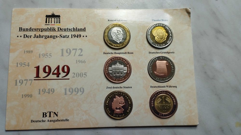 Monety kolekcjonerskie BTN – Niemiecki Urząd Wydający