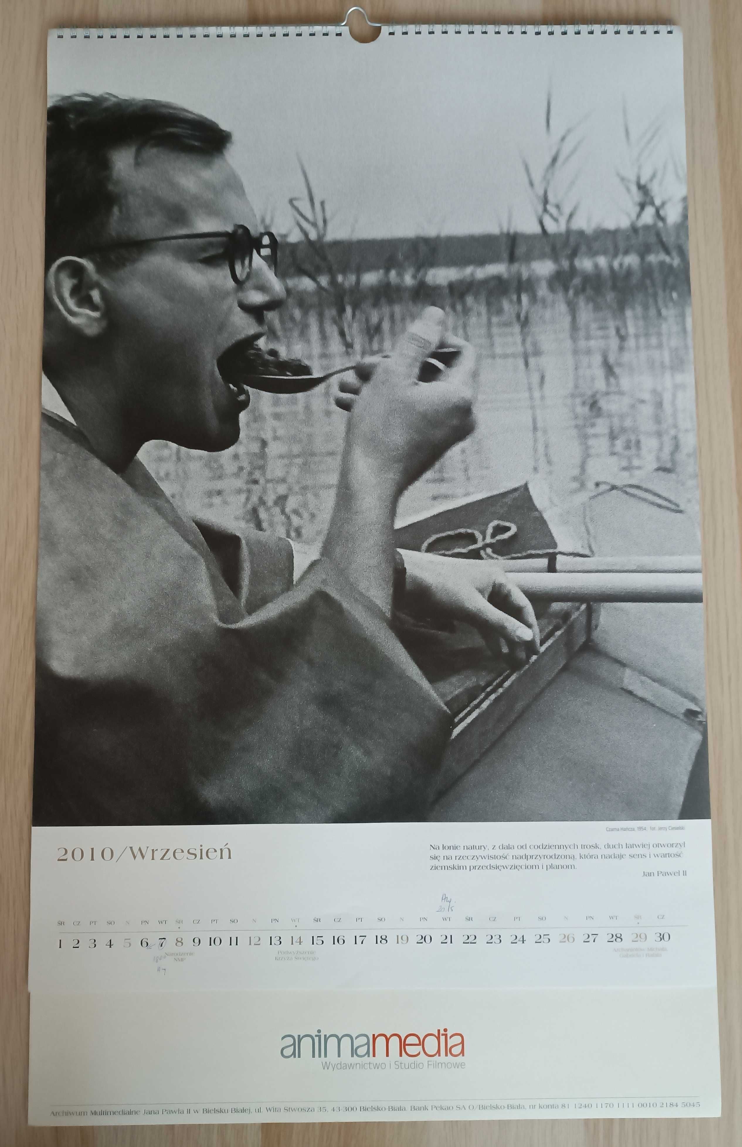 Kalendarze ścienne Karol Wojtyła Jan Paweł II 2010, 2011