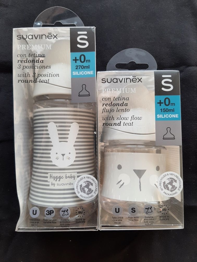 Suavinex butelka do karmienia 150ml i 270ml 2szt