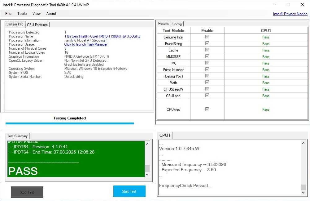 Procesor Intel Core i9 11900KF