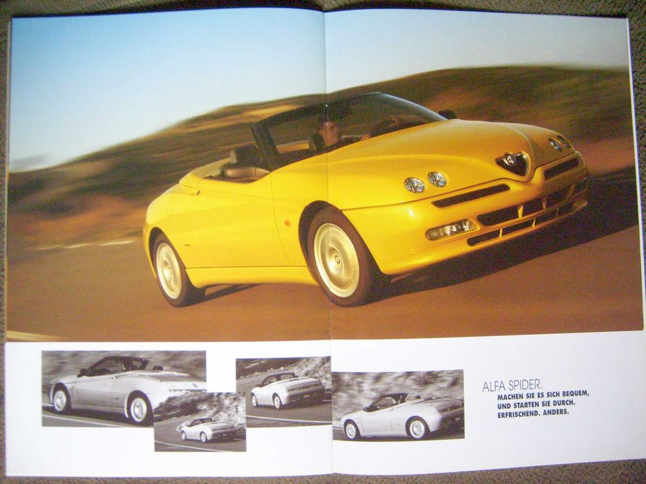 ALFA ROMEO SPIDER 1999 (1.8 16V/2.0 16V/3.0 V6) prospekt 32 str. BDB-