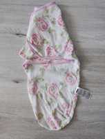 Otulacz swaddle me bawełna kwiaty gllquen 0-3 m