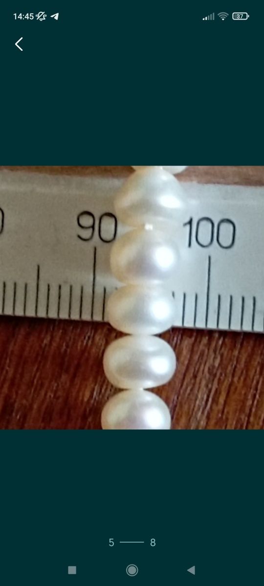 Жемчуг натуральый бусы  намисто перлини