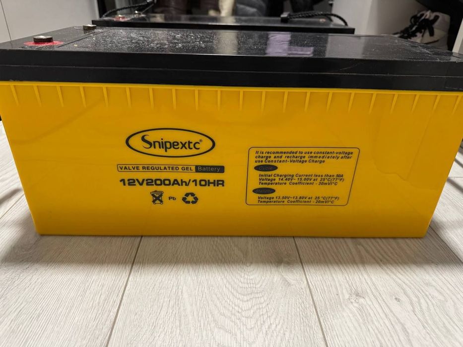 Гелеві аккумулятори 12v 200Ah