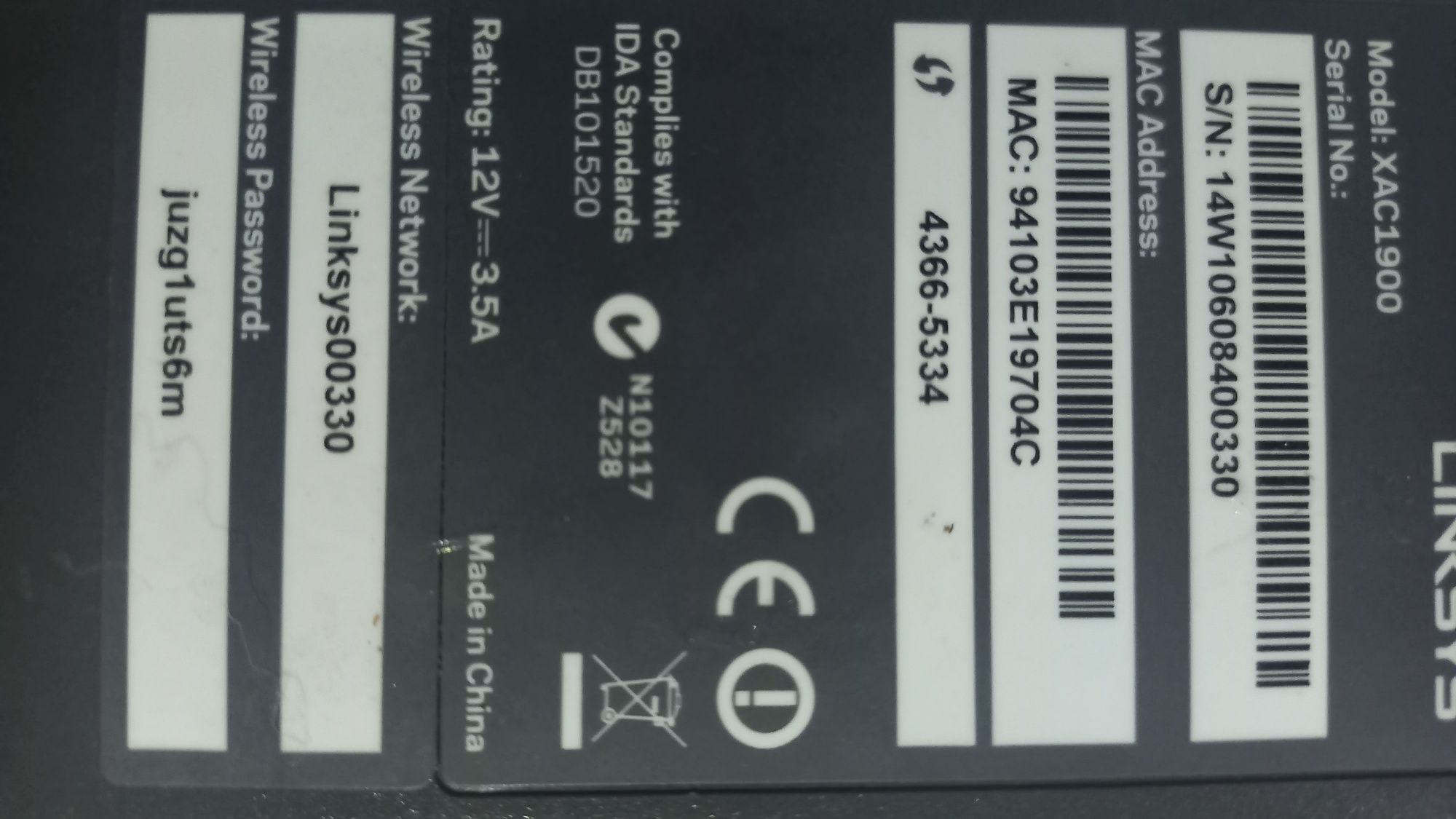 LINKSYS XAC1900 Smart Modem