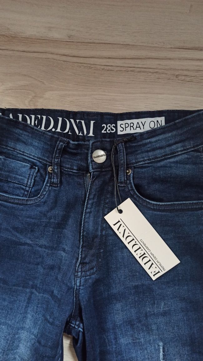 Spodnie faded denim S