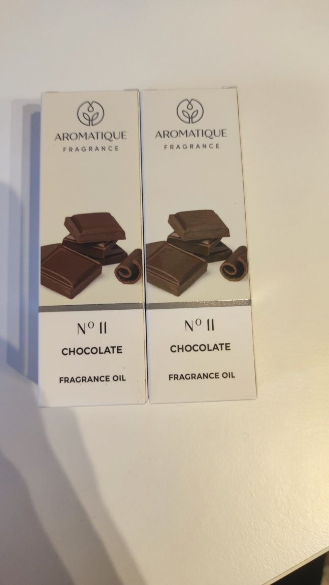 Olejki zapachowe Aromatique czekolada zestaw 2 sztuk nowe