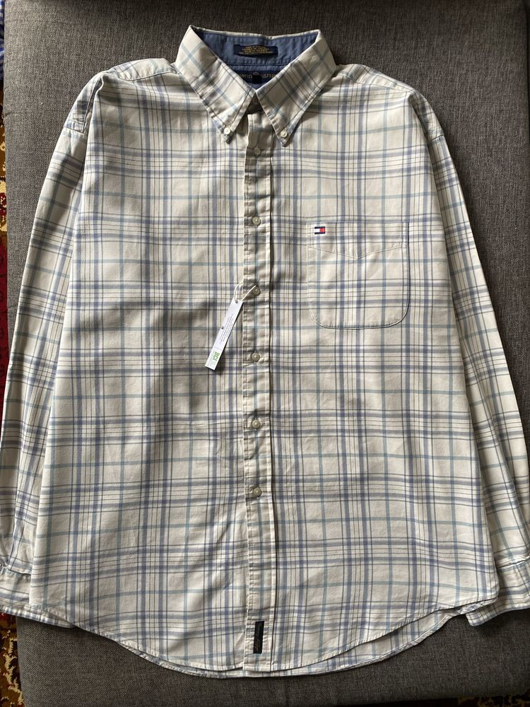 Tommy Hilfiger винтадная рубашка, рубашка в клетку, сорочка, рубаха