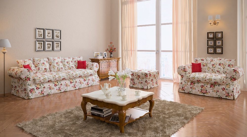 Kanapa sofa LEEDS angielski prowansalski styl zdejmowane pokrowce