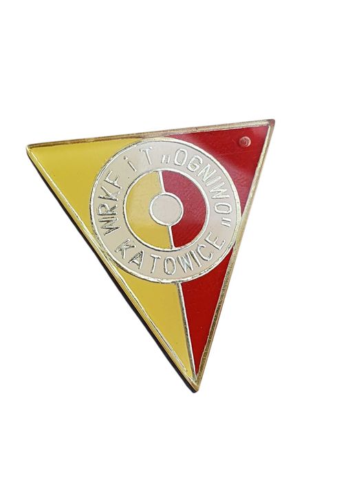 Stara zapinka przypinka WRKF i T "Ogniwo" Katowice lata 70 antyk PRL