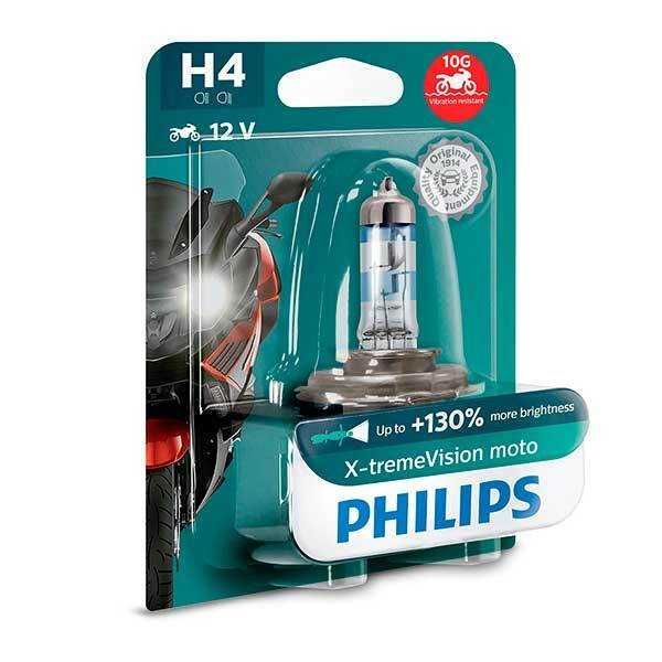 Lâmpada H4 Philips X-tremeVision Moto