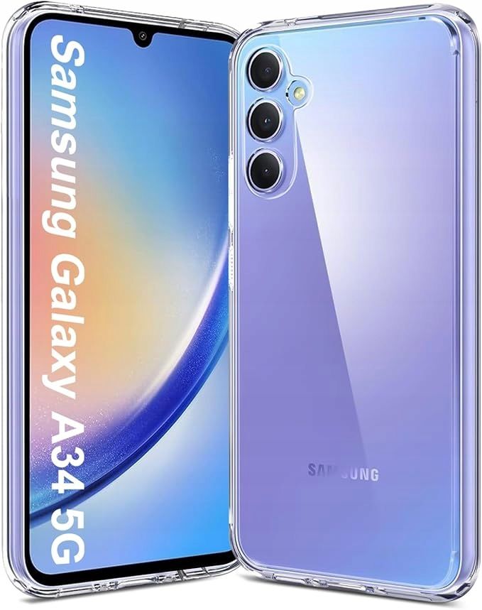 Etui PLECKI do Samsung Galaxy A34 5G przezroczyste, ultra cienkie
