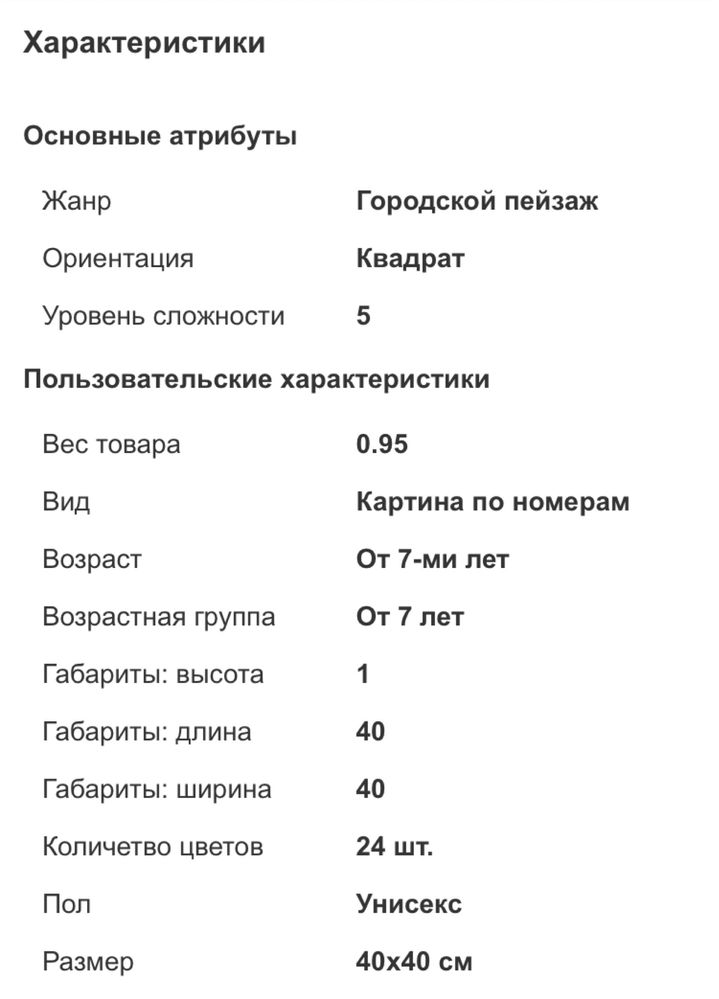 Картина по номерам. "Ночной город " 40*40см. Нічне місто. Набір