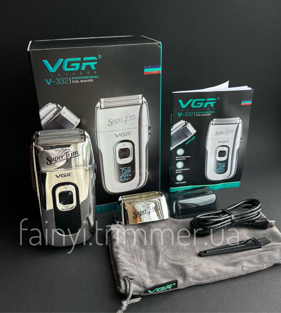 Професійний шейвер електробритва VGR V-332 Shaver тример триммер