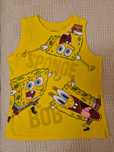 T-shirt chłopięcy bez rękawów SpongeBob r. 140